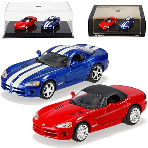 Norev Dodge Viper GTS und SRT10 Coupe und Cabrio 2. Generation 2003-2010 1/64 Modell Auto mit individiuellem Wunschkennzeichen von Norev