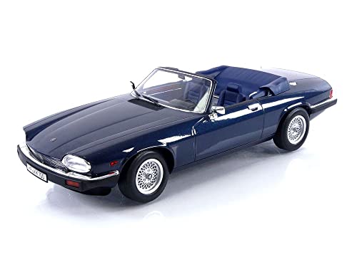 Norev Jaguar XJ-S Cabrio 1988 dunkelblau metallic Modellauto 1:18 von Norev