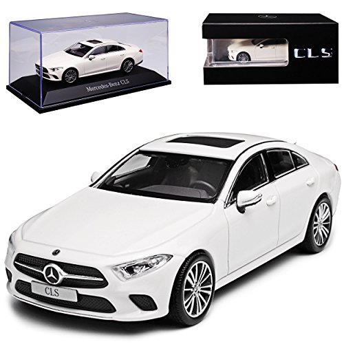 Norev Mercedes-B. CLS C257 Coupe Limousine Designo Weiss Metallic Ab 2018 1/43 Modell Auto von Norev