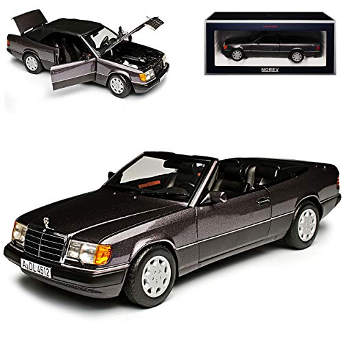 Norev Mercedes-Benz E-Klasse 300 CE W124 A124 Cabrio Bornit Grau 1984-1997 1/18 Modell Auto mit individiuellem Wunschkennzeichen von Norev B-M-W