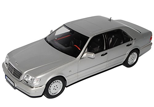 Norev Mercedes-Benz S-Klasse Grau Silber S600 W140 1991-1998 1/18 Modell Auto von Norev