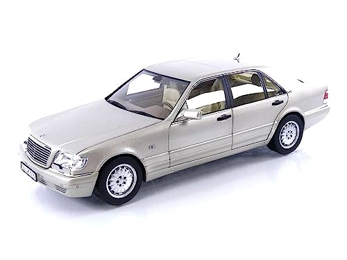 Norev - Mercedes-Benz S600 1997 Silver 1:18 Miniature, 183723, Silber, 1/18 von Norev