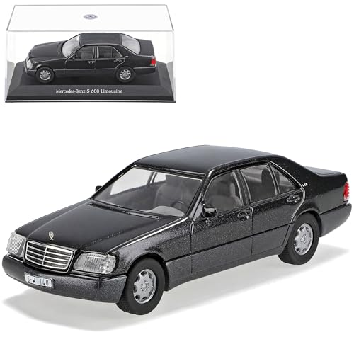 Norev Mercedes-Benz S600 S-klasse Schwarz 1994 W140 1/43 Modell Auto Modellauto Sonderangebot von Norev B-M-W