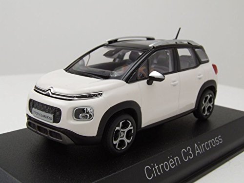 Norev NV155327 2017 Citroen C3 Aircross Druckguss-Modell, weiß/Silber, Maßstab 1:43 von Norev