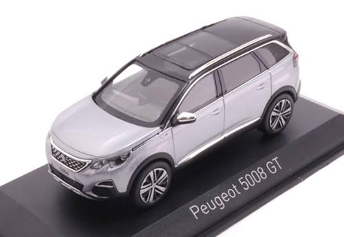 Norev Maßstabsgetreues Modell, kompatibel mit Peugeot 5008 GT 2016, grau, 1:43, NV473894 von Norev