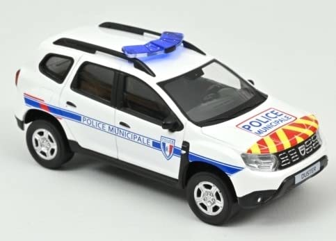 Norev NV509046 Dacia Duster 2018, Polizei Municiaple mit roter Abisolierung, Sammelmodell, Mehrfarbig von Norev