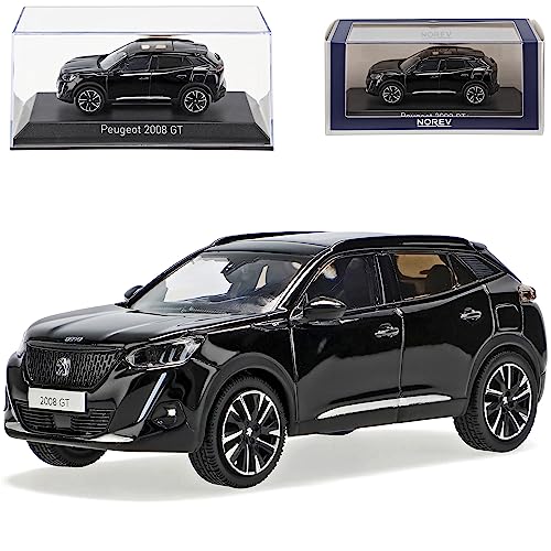 Norev Peugeot 2008 GT SUV Schwarz 2. Generation Ab 2019 1/43 Modell Auto von Norev B-M-W