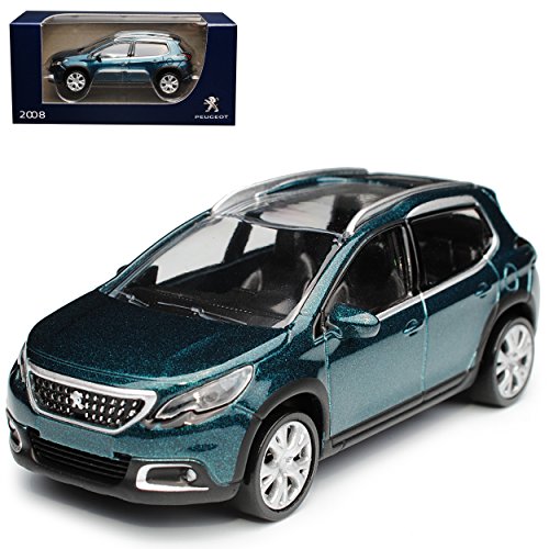 Norev Peugeot 2008 SUV Grün Blau Ab 2013 1/64 Modell Auto mit individiuellem Wunschkennzeichen von Norev