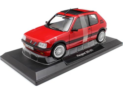 Norev - Peugeot 205 GTI 1.9 PTS Deco 1991 Vallelunga Red 1:18 Miniatur, 184846, Rot, 1/18 von Norev