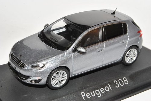 Norev Peugeot 308 Artense Grau 5 Türer AB 2013 2. Generation 1/43 Modell Auto mit individiuellem Wunschkennzeichen von Norev B-M-W