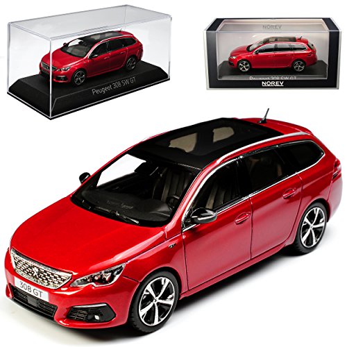 Norev Peugeot 308 II SW GT Kombi Rot 2. Generation Ab 2013 Ab Facelift 2017 1/43 Modell Auto von Norev B-M-W