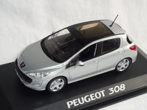 Norev Peugeot 308 Silber 5 TÜrer 1/43 Modell Auto Modellauto von Norev