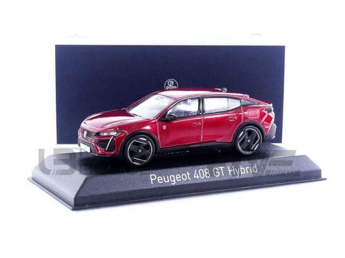 Norev Peugeot 408 GT Hybrid Elixir Rot 3. Generation Ab 2022 1/43 Modell Auto von Norev