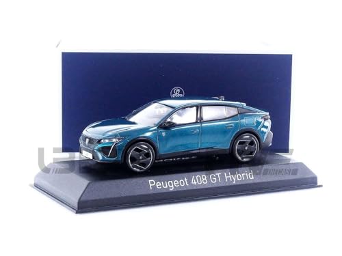 Norev Peugeot 408 GT Hybrid Obsession Blau 3. Generation Ab 2022 1/43 Modell Auto von Norev