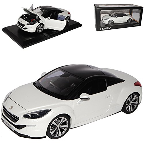 Norev Peugeot RCZ Coupe Weiss mit Schwarzem Dach Ab Facelift 2013 1/18 Modell Auto von Norev B-M-W