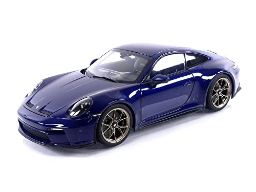 Norev Porsche 911 (992) GT3 Touring 2021, Dunkelblau Metall Modellauto, 1:18, Kind, Auto, Modellauto, Kinder, unisex von Norev