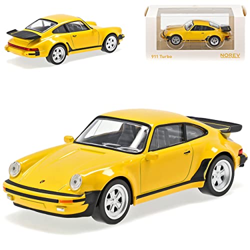 Norev Porsche 911 930 Turbo 3.3l G-Modell Coupe Gelb 1973-1989 1/43 Modell Auto mit individiuellem Wunschkennzeichen von Norev B-M-W