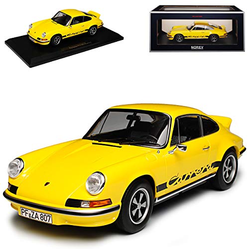 Norev Porsche 911 Urmodell RS Touring Coupe Gelb mit Schwarz 1963-1973 1/18 Modell Auto von Norev B-M-W