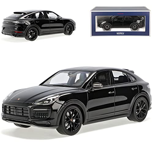 Norev Porsche Cayenne S Coupe III PO536 Schwarz 3. Generation Ab 2019 1/18 Modell Auto mit individiuellem Wunschkennzeichen von Norev B-M-W