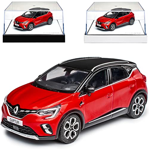 Norev Renautl Captur II Rot mit Dach in Schwarz 2. Generation Ab 2020 1/43 Modell Auto mit individiuellem Wunschkennzeichen von Norev B-M-W