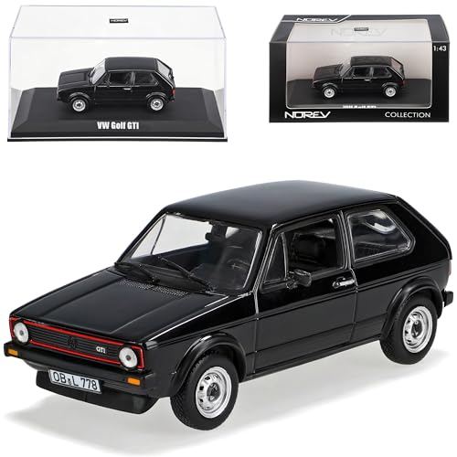 Norev Volkwagen Golf I GTI Schwarz 3 Türer 1974-1983 1/43 Modell Auto von Norev B-M-W