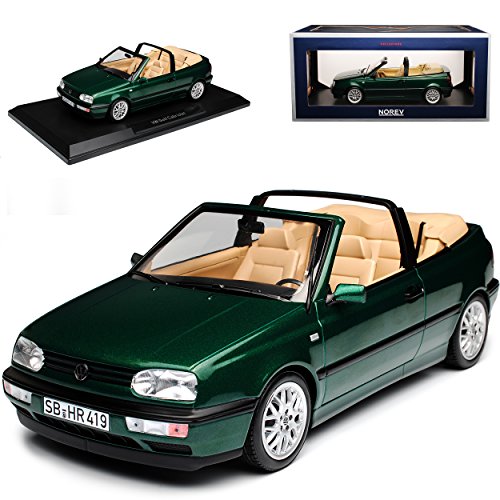 Norev Volkwagen Golf III Cabriolet Blau Grün Metallic 1991-1998 1/18 Modell Auto von Norev B-M-W