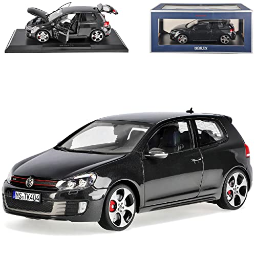 Norev Volkwagen Golf VI 6 G*T*I 3 Türer Grau Fast Schwarz 2008-2012 1/18 Modell Auto von Norev B-M-W