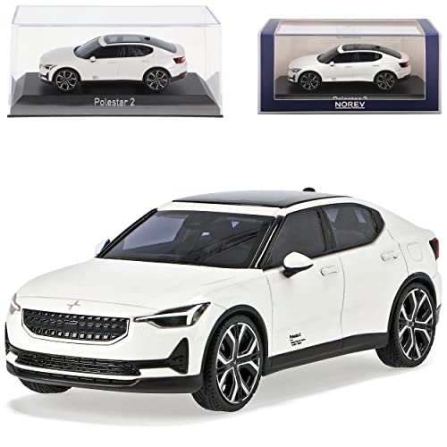 Norev Volvo Polestar 2 Schnee Weiss Ab 2020 1/43 Modell Auto mit individiuellem Wunschkennzeichen von Norev B-M-W