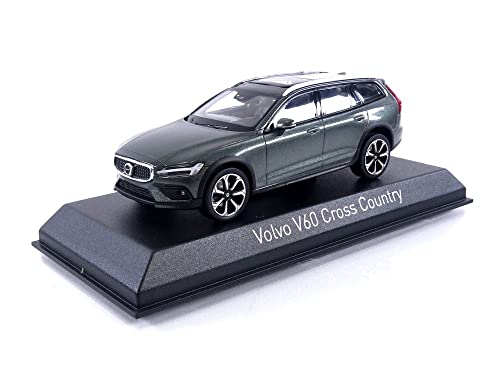 Norev Volvo V60 Cross Country Kombi Kiefer Grau 3. Generation Ab 2018 1/43 Modell Auto mit individiuellem Wunschkennzeichen von Norev