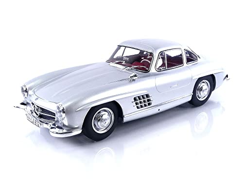 Norev kompatibel mit Mercedes 300 SL 1954 Silber Modellauto 1:12 von Norev