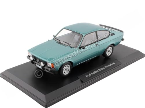 Norev kompatibel mit Opel Kadett C Rallye Winterfest 1978 türkis Modellauto 1:18 von Norev