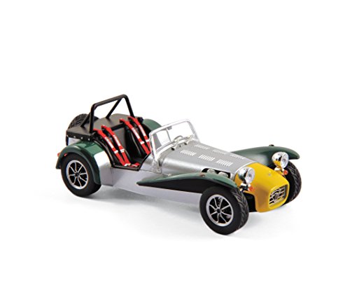 Norev nv270211 1: 109,2 cm 1983 Caterham Super 7 Aluminium gelb/grün Sterben Cast Auto von Norev