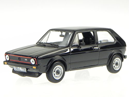 VW Golf 1 GTI 1976 schwarz Modellauto 840078 Norev 1:43 von Norev