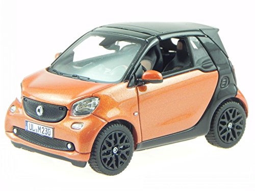 smart fortwo Cabrio 2015 orange + schwarz Modellauto 351422 Norev 1:43 von Norev B-M-W