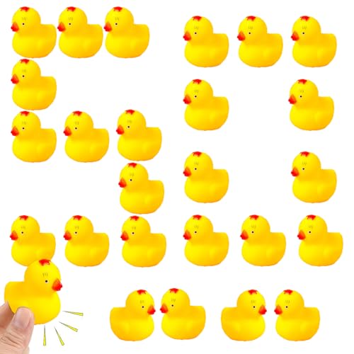 Norhogo 50 Stück Gummi Küken Badespielzeug, Klassische quietschende Huhn Badespielzeug, Badespielzeug für Jung und Alt, Mini Küken Badespielzeug für Dusche Geburtstag Party Supplies Junghenne Norhogo 50 Stück Gummi Küken Badespielzeug, Klassische quietschende Huhn Badespielzeug, Badespielzeug für Jung und Alt, Mini Küken Badespielzeug für Dusche Geburtstag Party Supplies Junghenne von Norhogo