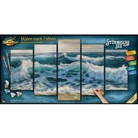 Schipper 609450865 - Malen nach Zahlen, Stürmische See, Polyptychon, 132 x 72 cm von Simba Toys