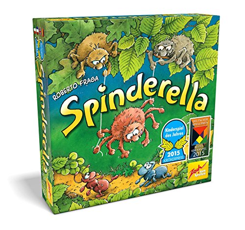 Zoch 601105077 Spinderella - Kinderspiel des Jahres 2015 - kindgerechtes Wettlaufspiel in unterschiedlichen Schwierigkeitsstufen, für Kinder ab 6 Jahren von Zoch zum Spielen