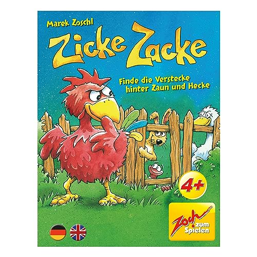 Zoch 601105102 - Zicke Zacke (Kartenspiel ab 4 Jahre) - schnelles Reaktions- und Beobachtungsspiel für für 2-5 Spieler von Zoch