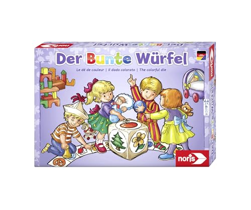 Noris 606011289 - Der Bunte Würfel - Der fröhliche und kindgerechte Würfelspiel Klassiker für Klein und Groß, ab 3 Jahren von Noris