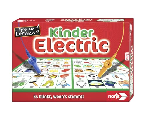 Noris 606013702 Kinder Electric Der Lernspiel-Klassiker, Was Passt Zusammen, Es Blinkt, Wenn's Stimmt, Ab 4 Jahren von Noris