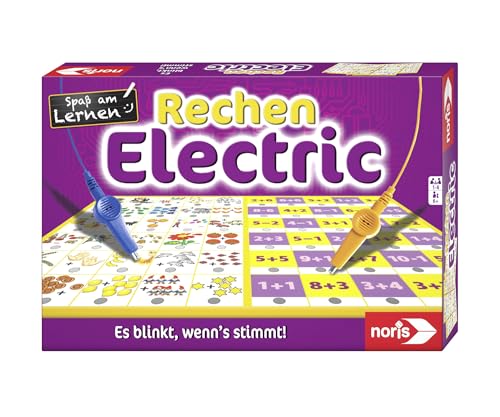 Noris 606013721 - Rechen Electric - Der Lernspiel-Klassiker - Was passt zusammen? Es blinkt, wenn's stimmt, ab 6 Jahren von Noris