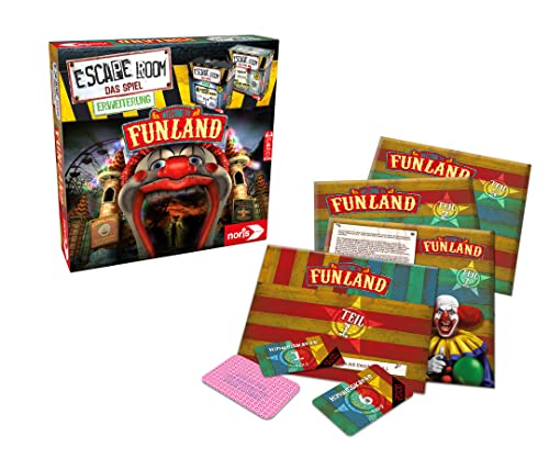 noris 606101618 - Escape Room Erweiterung Welcome to Funland - Nur mit dem Chrono Decoder spielbar - ab 16 Jahren von Noris