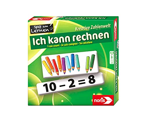 noris 608985766 spaß am Lernen, ich kann rechnen mit Hilfe von Bild Darstellungen inklusive 12 Bild und 12 Rechenstreifen, ab 5 Jahren von Noris