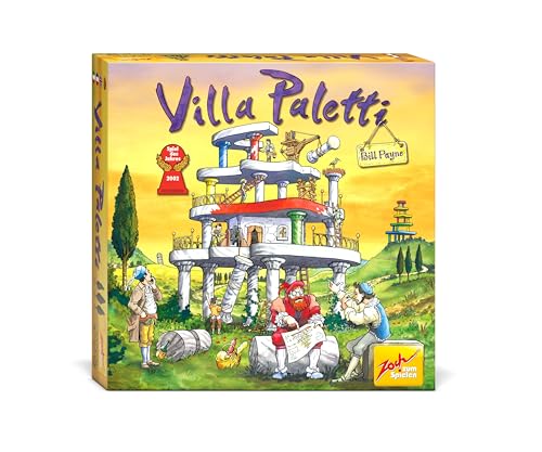 Zoch 601122900 - Villa Paletti - Spiel des Jahres 2002 - ein außergewöhnliches Bauspiel für die Ganze Familie, 2-4 Spieler, ab 8 Jahren von Zoch zum Spielen