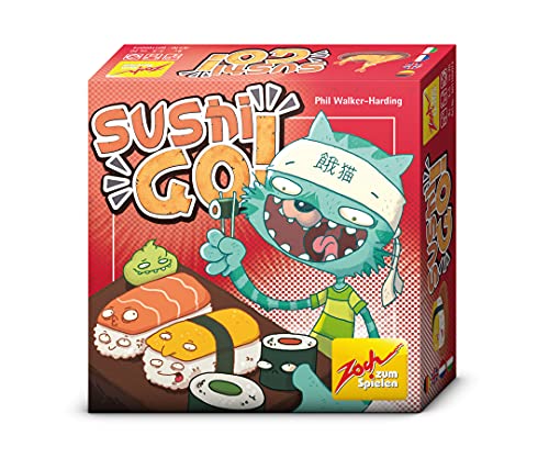 Zoch 601105074 - Sushi Go (Kartenspiel ab 8 Jahren) - 108 Spielkarten und Schreibblock - Vergnügliches Spiel für Sushi-Liebhaber, für 3-5 Spieler, fördert schnelles Denken & Kombinieren von Zoch zum Spielen