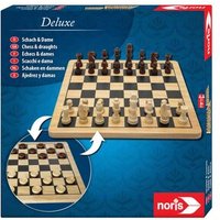 NORIS 606104577 Schach & Dame "Holz" von Noris