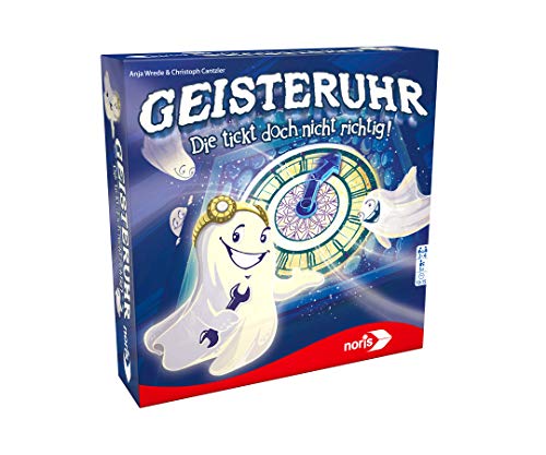 Noris 606011600 Geisteruhr - Die tickt doch nicht richtig, Kinderspiel ab 5 Jahren von Noris