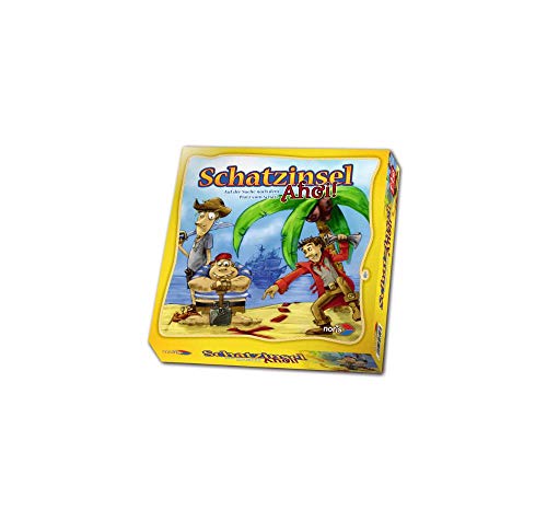 Noris 606016946 Schatzinsel AHOI, Kinderspiel von Noris