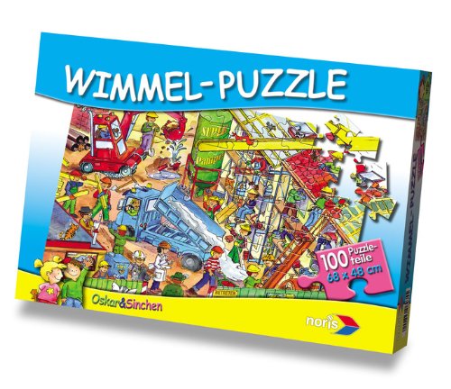 Noris 606036935 - Wimmel Baustelle Puzzle, 100 Teile von Noris