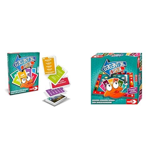 Noris Bundle 606264524 Gegenteil Kartenspiel 606062080 Gegenteil Brettspiel, ab 10 Jahren von Noris